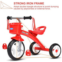 Load image into Gallery viewer, Kids Tricycle Rider with Adjustable Seat-Red