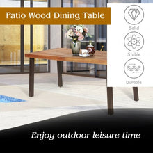 Load image into Gallery viewer, Rectangular Acacia Wood Rustic Dining Furniture Table