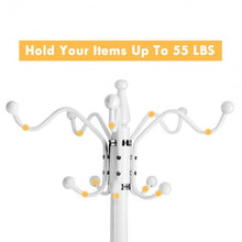 Load image into Gallery viewer, 15 Hooks 70" Metal Coat Hat Jacket Stand Tree Holder Hanger Rack w/ Marble Base