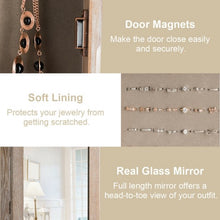 Load image into Gallery viewer, Cabinet Wall/Door Mounted with Mirror Jewelry Armoire