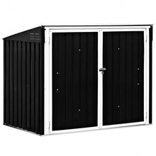 Load image into Gallery viewer, Horizontal Storage Shed 68 Cubic Feet for Garbage Cans