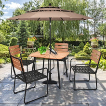 Load image into Gallery viewer, 5PCS Outdoor Patio Dining Table Set Aluminium Frame