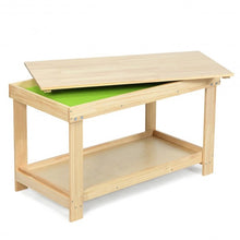Load image into Gallery viewer, Solid Multifunctional Wood Kids Activity Play Table-Natural