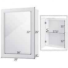 Load image into Gallery viewer, Wall Mounted Adjustable Medicine Storage Mirror Cabinet