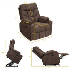 Load image into Gallery viewer, Electric Power Lift Recliner Massage Sofa-Brown