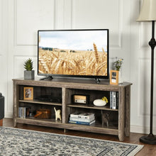 Load image into Gallery viewer, 4 Cubby Entertainment Media Console with Shelves