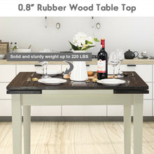 Load image into Gallery viewer, Extending 5 Piece Wood Dining Table Set