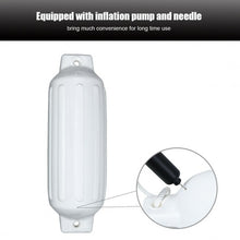 Load image into Gallery viewer, 27" Boat Fenders Hand Inflatable Marine Bumper-White