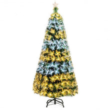 Load image into Gallery viewer, 7Ft Double-color Lights Fiber Optic Christmas Tree