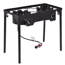 Load image into Gallery viewer, 150000 BTU Double Burner Outdoor Stove BBQ Grill