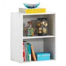 Load image into Gallery viewer, 2 Tier Open Night Stand End Table Sofa Side Storage Furniture-White