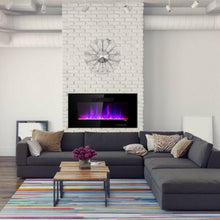 Load image into Gallery viewer, Recessed Wall Mounted Standing Electric Heater Electric Fireplace-36"