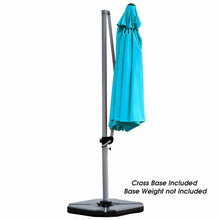 Load image into Gallery viewer, 11' Patio Offset Cantilever Umbrella 360° Rotation Aluminum Tilt-Blue