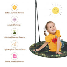 Load image into Gallery viewer, 40" Flying Saucer Tree Swing Outdoor Play Set w/ Adjustable Ropes Gift for Kids