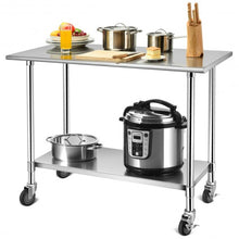 Load image into Gallery viewer, NSF Stainless Steel Commercial Kitchen Prep & Work Table
