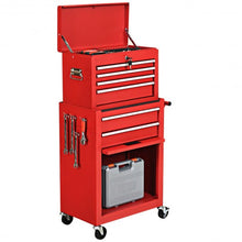 Load image into Gallery viewer, Rolling Cabinet Storage Chest Box Garage Toolbox Organizer-Red