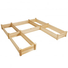 Load image into Gallery viewer, U-Shaped Wooden Garden Raised Bed for Backyard and Patio