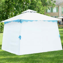 Load image into Gallery viewer, 2-Tier 10' x 10' Patio Gazebo Canopy Tent w/ Side Walls
