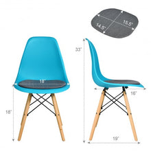 Load image into Gallery viewer, 2Pcs Dining Chair Mid Century Modern DSW Chair Furniture-Blue