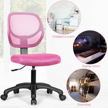 Load image into Gallery viewer, Low-back Computer Task Office Desk Chair with Swivel Casters-Pink
