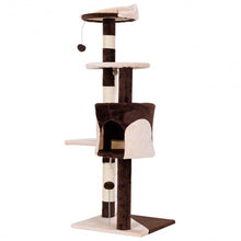 Load image into Gallery viewer, 43" Cat Tree Kitten Activity Tower with Scratching Posts-Coffee