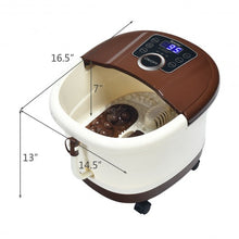 Load image into Gallery viewer, Portable Electric Foot Spa Bath Shiatsu Roller Motorized Massager-Brown