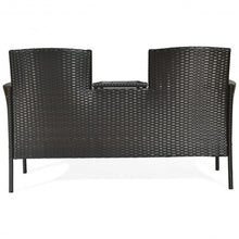 Load image into Gallery viewer, Patio Rattan Conversation Set -Green