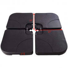 Load image into Gallery viewer, 20" Patio Offset Water Filled Plate Umbrella Base Sand