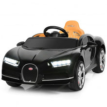 Load image into Gallery viewer, 12V Licensed Bugatti Chiron Kids Ride on Car with Storage Box and MP3-Black