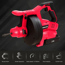 Load image into Gallery viewer, 18V Cordless Plumbing Cleaner Drain Snake Auger Drill