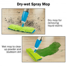 Load image into Gallery viewer, Double Sided Flip Spray Mop with Refillable Bottle and Washable Pads