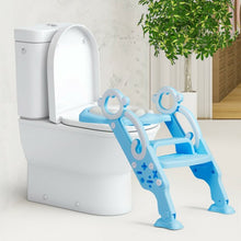 Load image into Gallery viewer, Adjustable Foldable Toddler Toilet Training Seat Chair-Blue