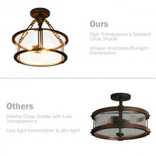 Load image into Gallery viewer, 3-Light Flush Mount Ceiling Light