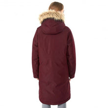 Load image into Gallery viewer, Women's Hooded Long Down Coat with Faux-fur Trim-Red-XL