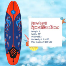 Load image into Gallery viewer, 6' Surf Foamie Boards Surfing Beach Surfboard-Red