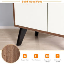 Load image into Gallery viewer, Bar Cabinet Wooden Buffet Sideboard Storage Cupboard with Wine Rack