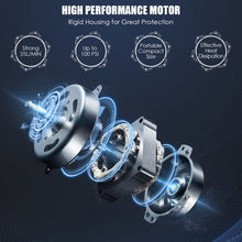 Load image into Gallery viewer, Portable Air Compressor Tire Inflator AC/DC Electric Pump with 3 Nozzle Adaptors