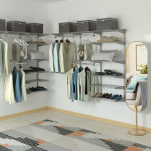 Load image into Gallery viewer, Custom Closet Organizer Kit 4 to 6 ft Wall-Mounted Closet System with Hang Rod