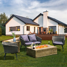 Load image into Gallery viewer, 2PCS Outdoor Propane Fire Pit Table Set