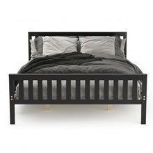 Load image into Gallery viewer, Queen Wood Platform Bed with Headboard