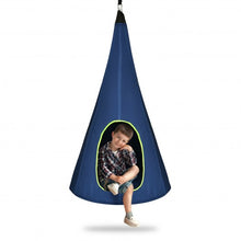 Load image into Gallery viewer, 32" Kids Nest Swing Chair Hanging Hammock Seat for Indoor Outdoor-Blue