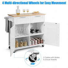 Load image into Gallery viewer, Heavy Duty Rolling Kitchen Cart-White