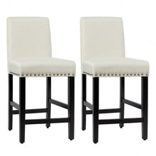 Load image into Gallery viewer, 25'' Kitchen Chairs w/ Rubber Wood Legs-Beige