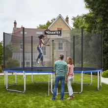 Load image into Gallery viewer, 15 ft Outdoor Trampoline Combo w/ Bounce Jump Safety Enclosure Net & Spring Pad