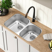 Load image into Gallery viewer, 32" Stainless Steel Double Bowl Kitchen Sink