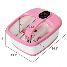Load image into Gallery viewer, Portable Electric Automatic Roller Foot Bath Massager-Pink