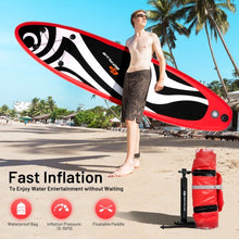 Load image into Gallery viewer, 10' Inflatable Stand up Adjustable Fin Paddle Surfboard with Bag
