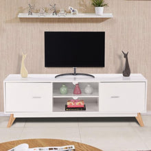 Load image into Gallery viewer, Entertainment Center Console TV Shelf Stand with 2 Doors