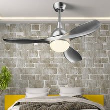 Load image into Gallery viewer, Modern 48" Ceiling Fan w/ Dimmable LED Light & Remote Control Reversible Blades