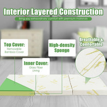 Load image into Gallery viewer, 4� Folding Foam Mattress Tri-fold Sofa Bed Mat-Twin Size